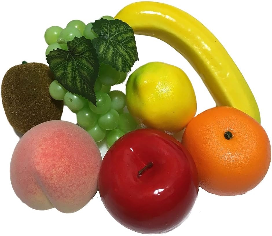 フルーツ 食品サンプル 本物そっくり 果物 お供え セット 仏壇 お彼岸( フルーツ7点セット)｜zebrand-shop
