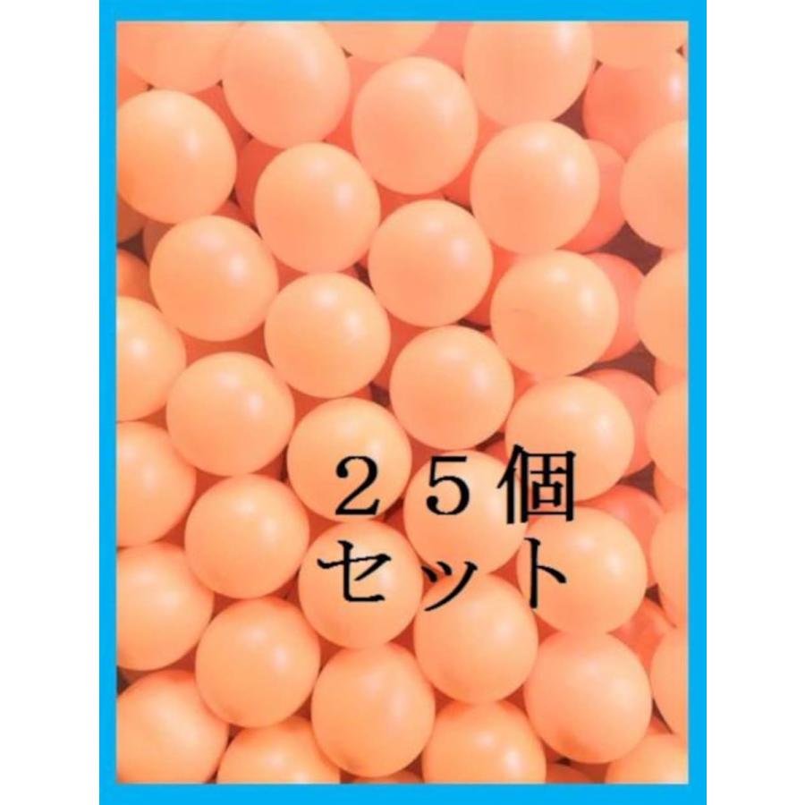 卓球 ボール ピンポン 玉 レジャー 練習 用 無地 ロゴ無し セット( オレンジ,  25個)｜zebrand-shop｜02