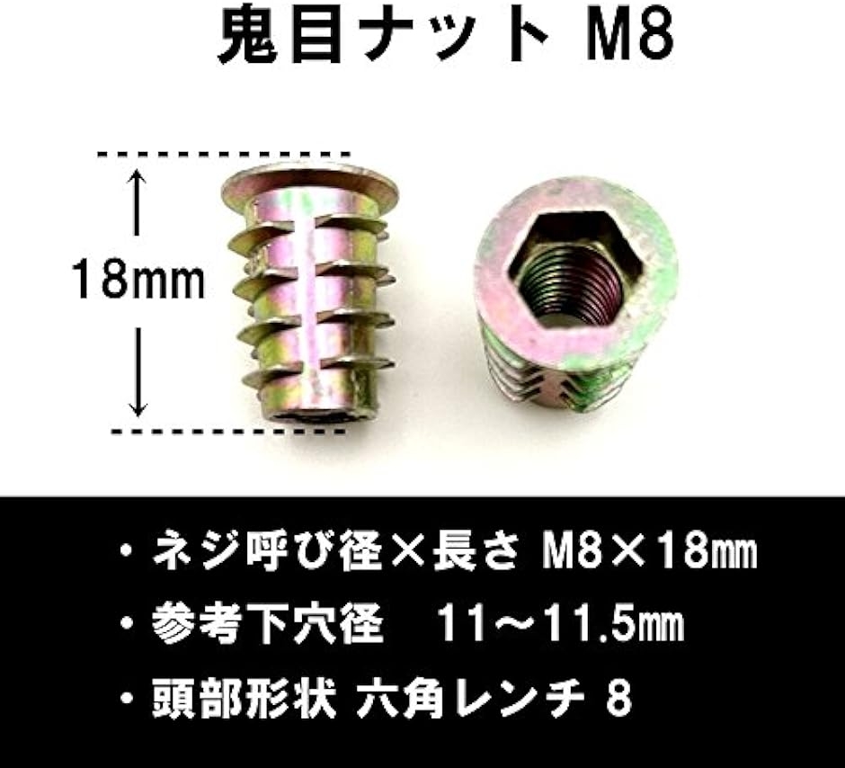 鬼目ナット m8のおすすめ人気商品一覧 通販 - Yahoo!ショッピング