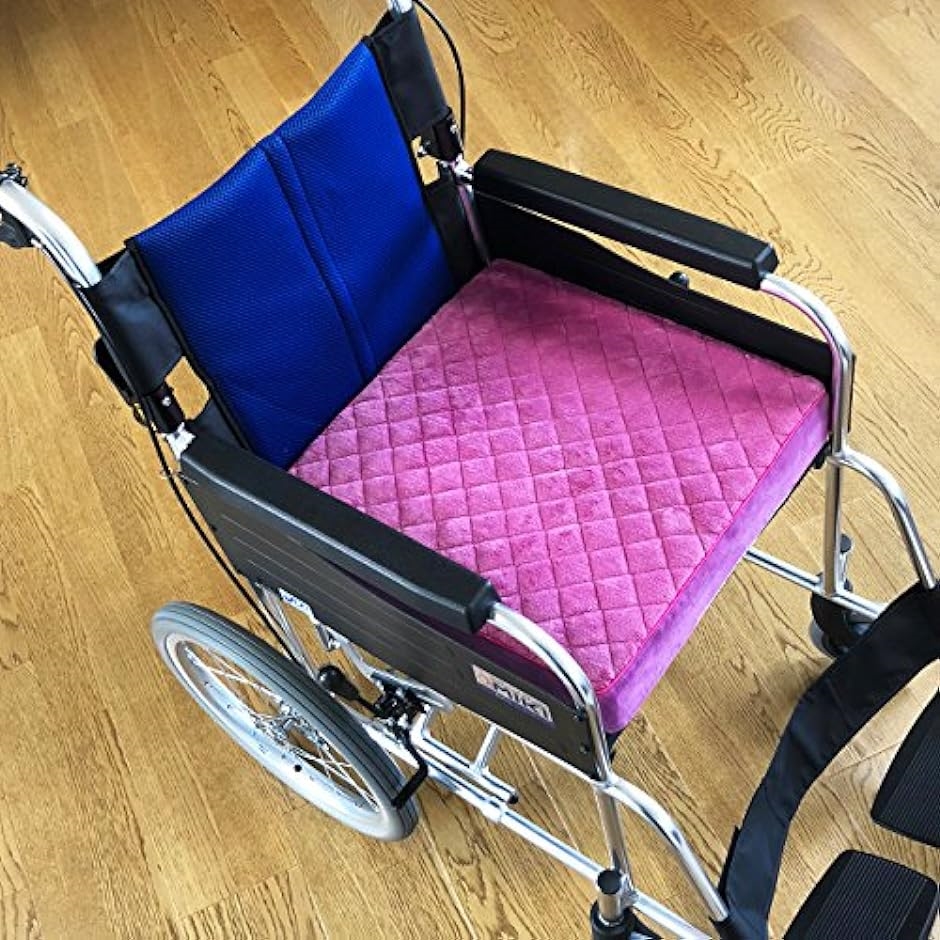 車椅子用 洗える 高反発 クッション 滑り止め 加工 車いす 座布団 選べる カラー ピンク A( ピンク A)  :2B88SXL069:ゼブランドショップ 通販 