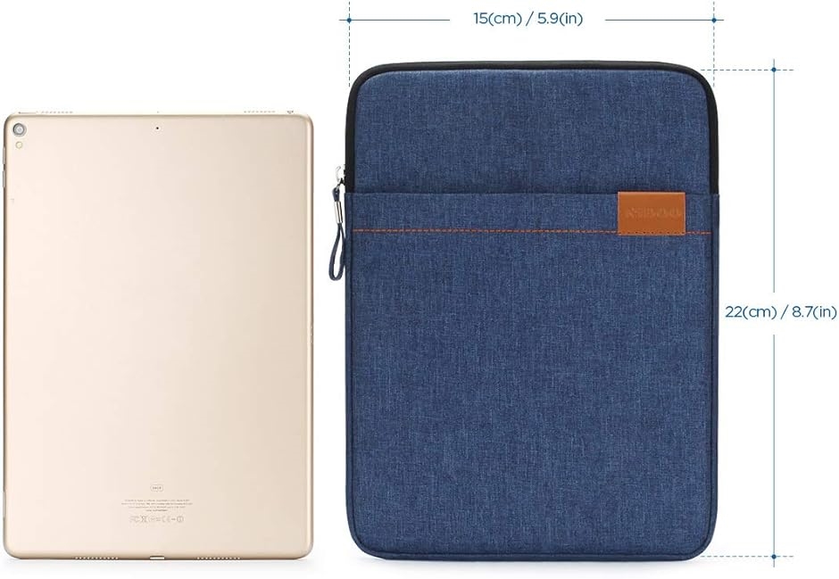 タブレットケース ラップトップケース iPad カバー ポケット 持ち運び MDM( ブルー,  7.9 - 8 Tablet / 8.3)｜zebrand-shop｜03