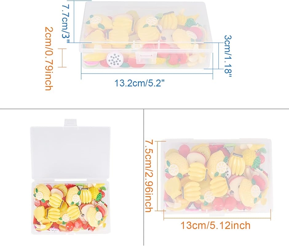 6個セット13.2x7.7x3cmプラスチック小分けケース クリア収納ボックス