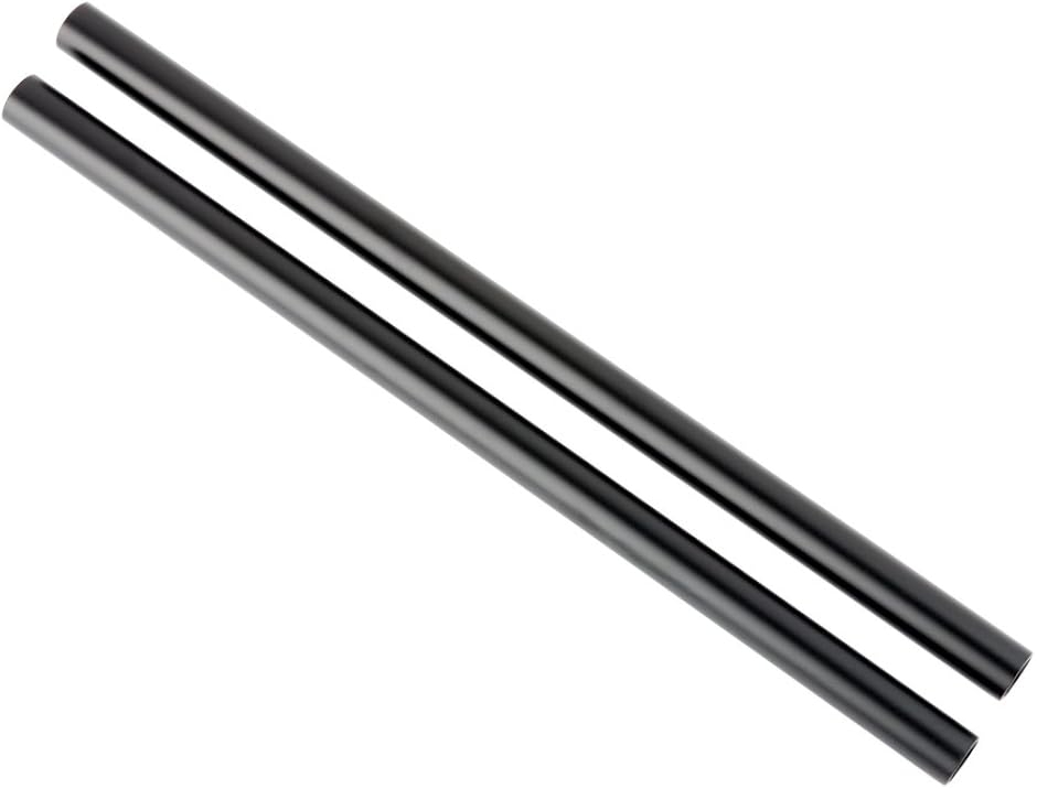 カメラロッド カメラ15mmロッド 2本セット 長さ30cm M12 Thread 穴外径15mm 2本入リ MDM (30cmロッド—R053)