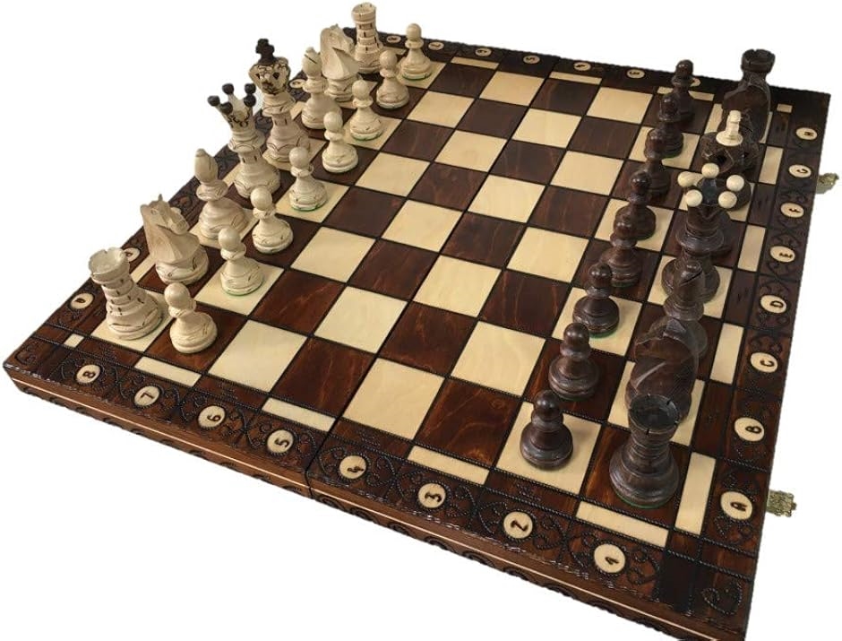 ポーランド製 ハンドメイド・チェスセット Wegiel Chess Ambasador アンバサダー