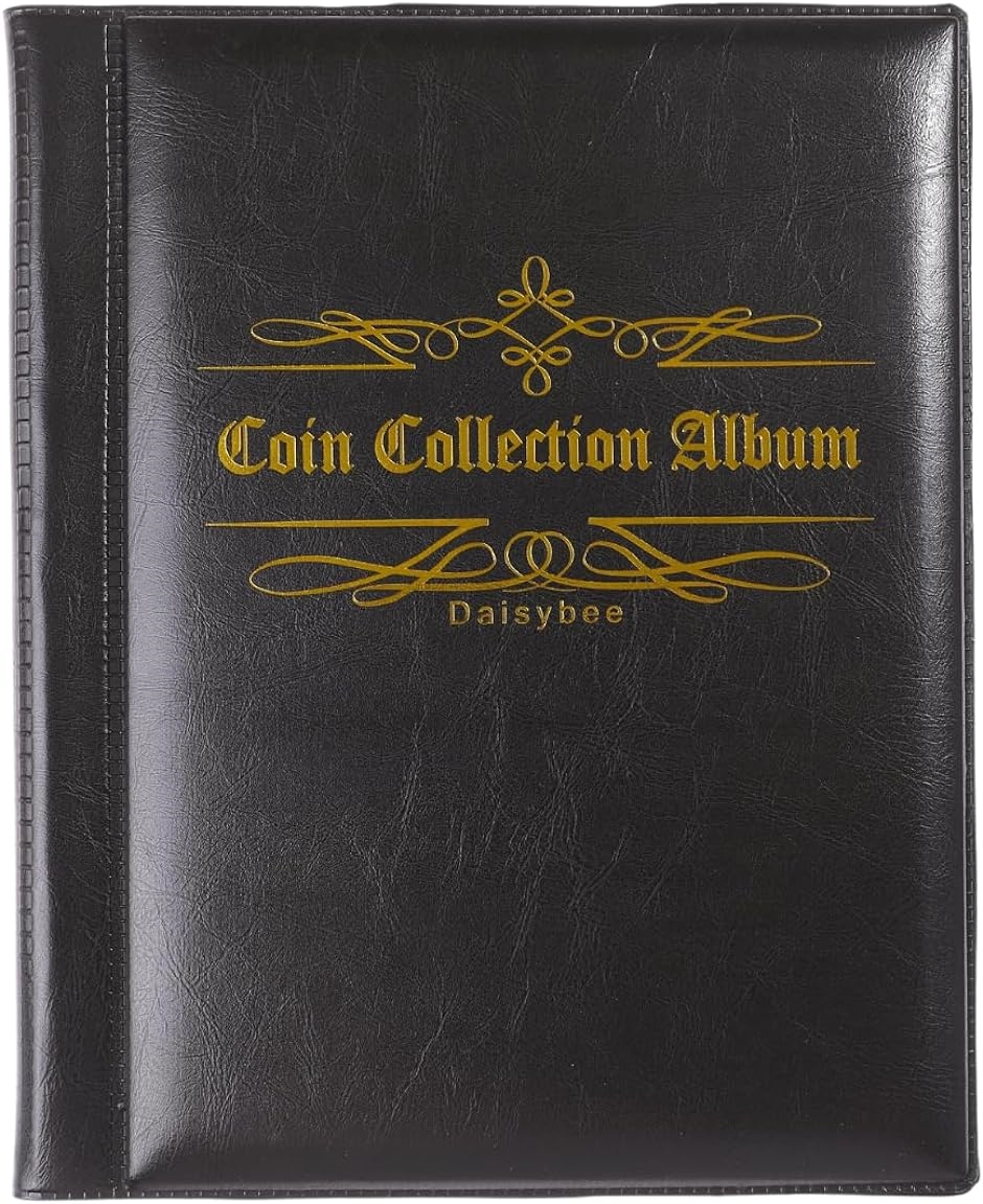 コイン コレクション アルバム 古銭 メダル 貨幣 収集ファイル 収納 保存用ホルダー 250枚( ブラック)｜zebrand-shop