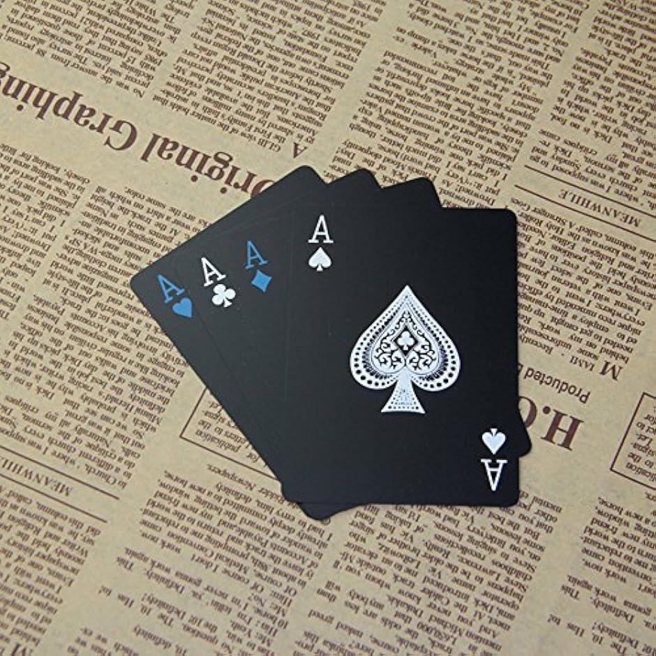 ブラック トランプ 黒い マジック カード 手品 ポーカー 大富豪 クロースアップ マット セット( クロースアップ マット セット)｜zebrand-shop｜09