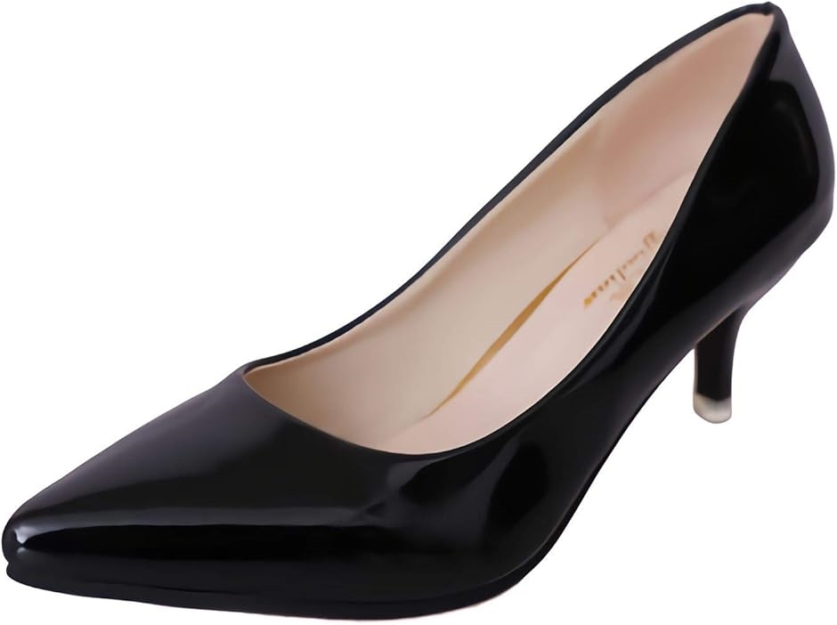 �p���v�X �����₷�� �q�[�� 24.5cm �u���b�N �G�i����(�u���b�N�i�G�i�����j,  24.5 cm E)