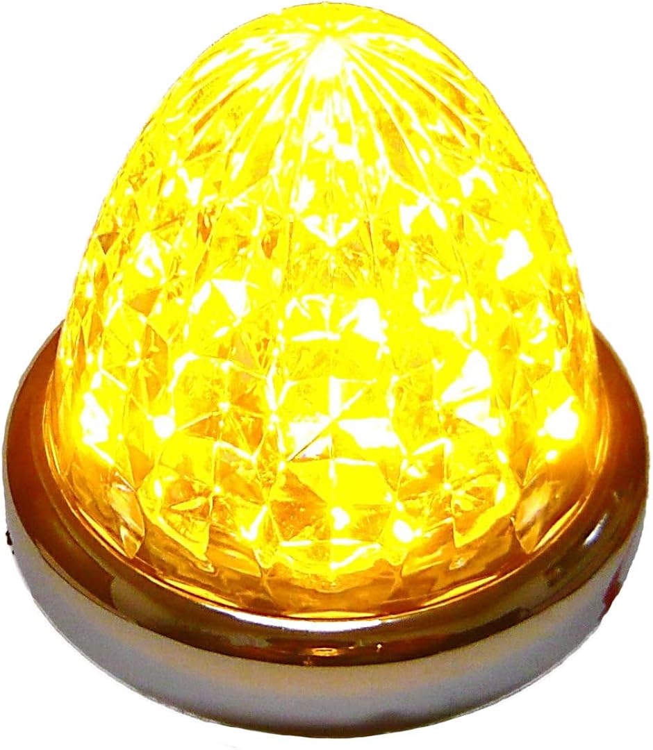 互換品】 24V トラック用 LED マーカーランプ サイド 8面クリスタル