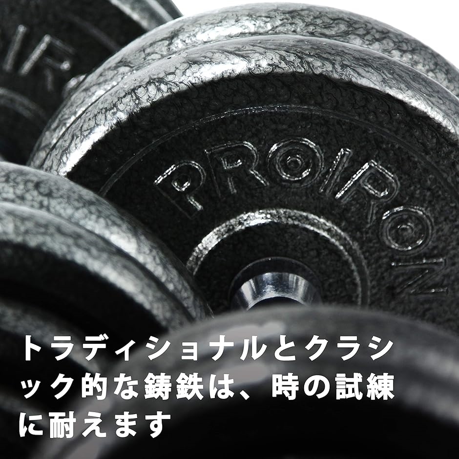 ダンベル プレートダンベルおもり追加 純鋳鉄 2.5kgx4個 穴径25mm
