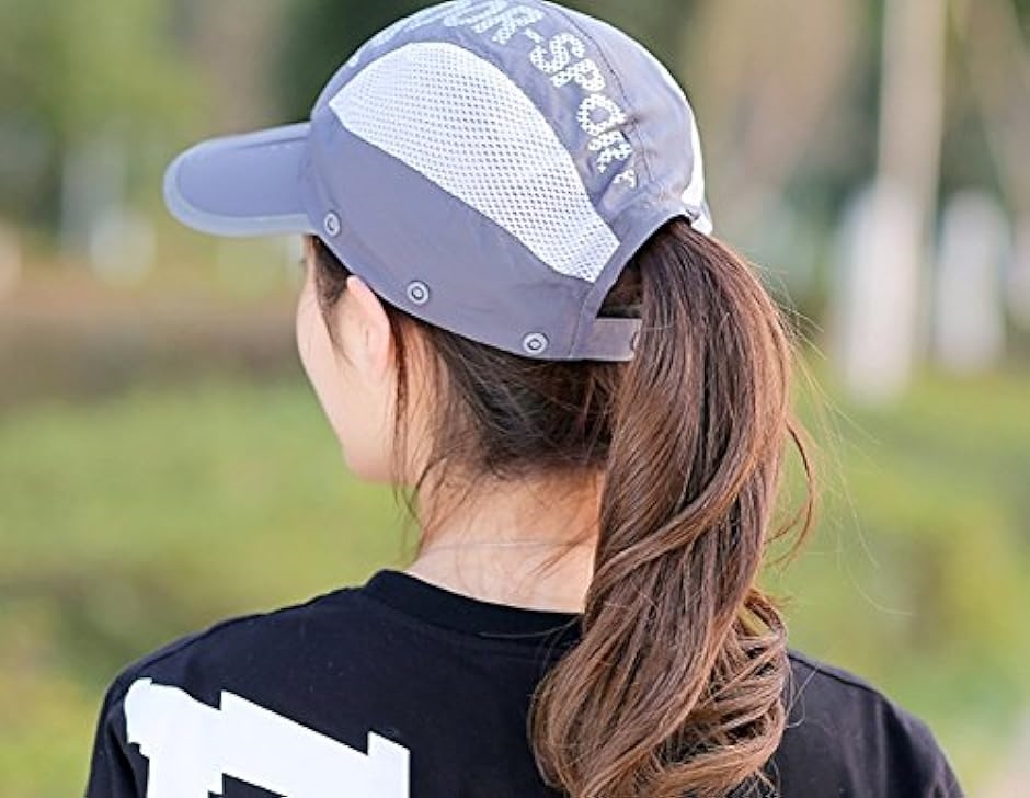日よけ帽子 フェイスカバー ネックカバー 付き 灰 MDM( グレー,  フリー)｜zebrand-shop｜03