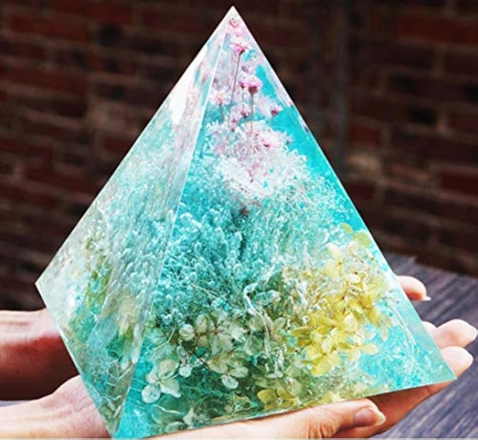 特大 ピラミッド 15cm シリコンモールド オルゴナイト 抜き型 目盛り