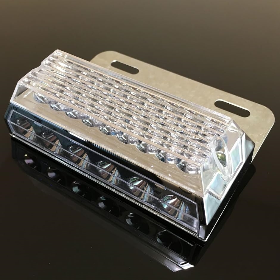 24LED サイドマーカー ライト ランプ 24V トラック 角型 ダウンライト付き セット ホワイト 10個( ホワイト 10個)｜zebrand-shop｜03