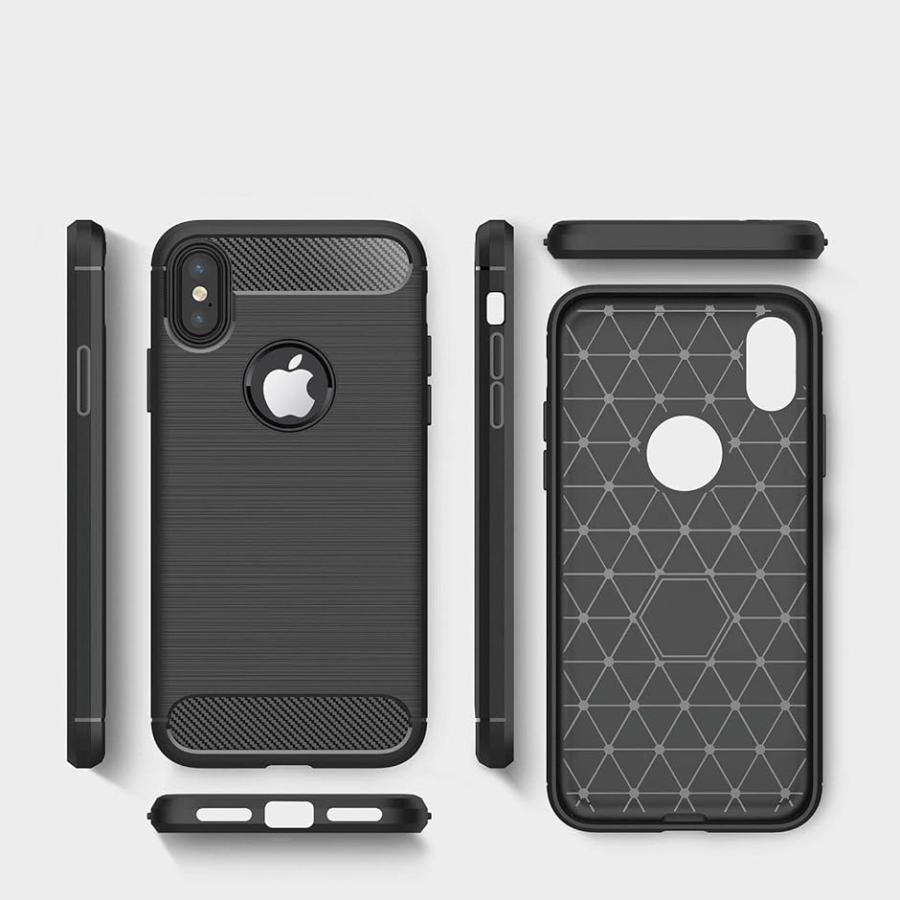 スマホリングスタンド付ケース カバー 炭素繊維 TPU シリコン素材を使用した( iPhone XS Max 6.5 inch)｜zebrand-shop｜02