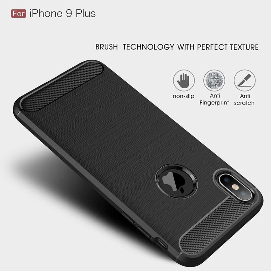 スマホリングスタンド付ケース カバー 炭素繊維 TPU シリコン素材を使用した( iPhone XS Max 6.5 inch)｜zebrand-shop｜03