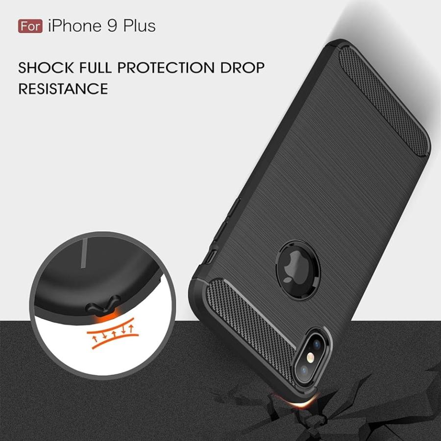 スマホリングスタンド付ケース カバー 炭素繊維 TPU シリコン素材を使用した( iPhone XS Max 6.5 inch)｜zebrand-shop｜06