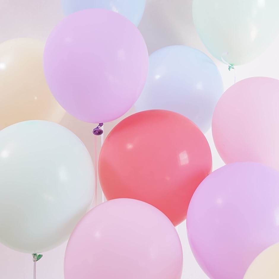 Yahoo! Yahoo!ショッピング(ヤフー ショッピング)kk-130 100個セット マカロンバルーン パステルカラー 風船 誕生日 MDM（ カラフル,  10寸）