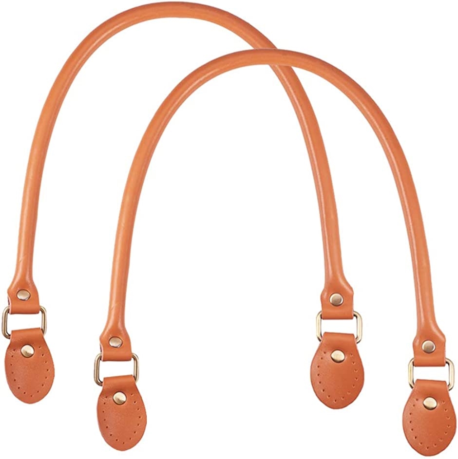 2個 かばん 持ち手 ナスカンホック式 取っ手 着脱式 金具つき バッグ用ハンドル( オレンジ,  60cm)｜zebrand-shop