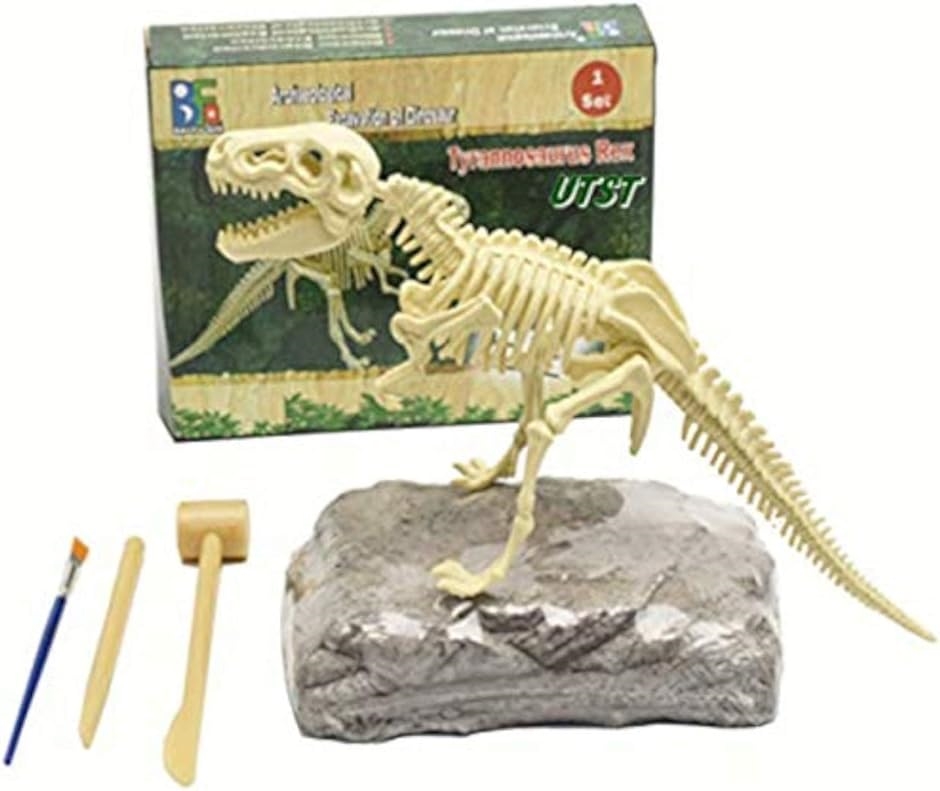 恐竜 化石 発掘 おもちゃ キット ティラノサウルス マンモス 知育 知的 興味 子供用 景品 ギフト プレゼント に｜zebrand-shop