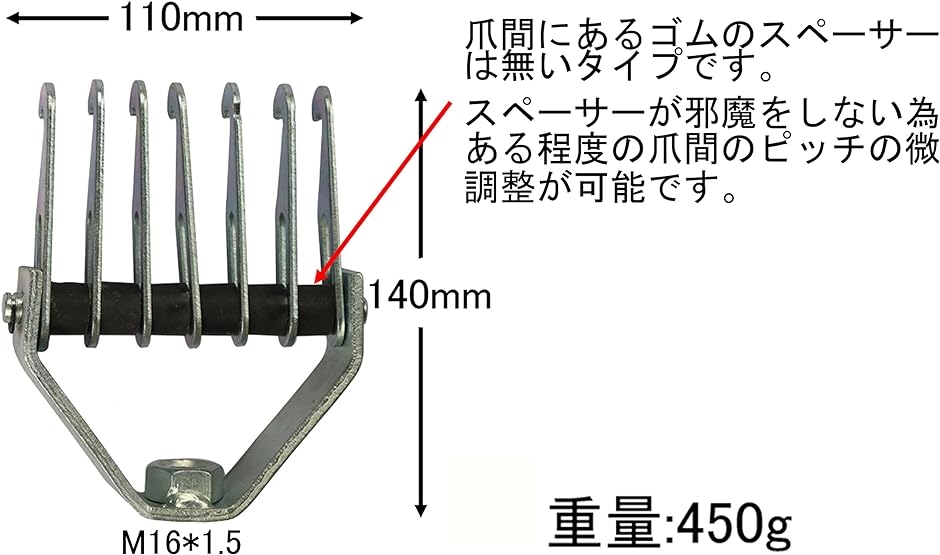 板金工具 鈑金 スタッド溶接 引き出し 粗だし ヘコミ修理 デントリペア( 7本爪フック)｜zebrand-shop｜05