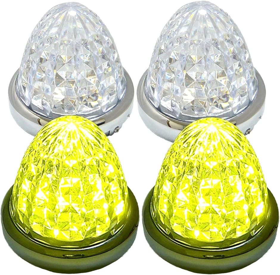 マーカーランプ 8個セット Amazon.co.jp: X-STYLE サイドマーカー LED 12V 24V 黄 サイド