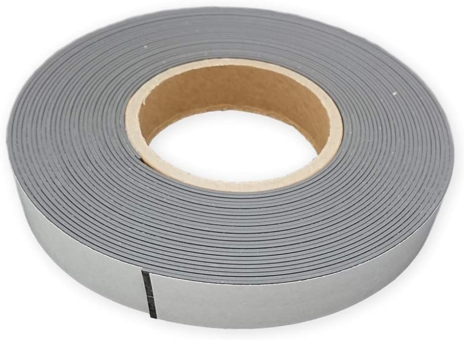 マグネットテープ ソフトマグネットシート 磁気テープ 強力固定可 冷蔵庫メモ( 黒,  幅25mm x 厚さ1.5mm x 長さ10m)｜zebrand-shop