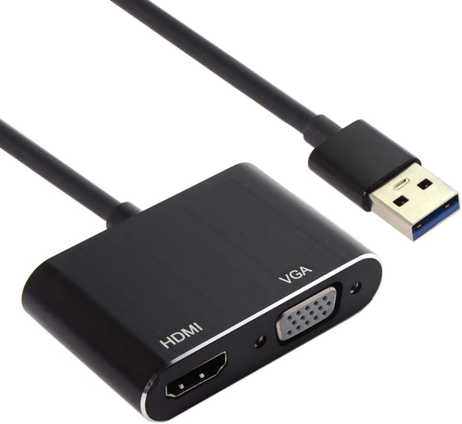 USB3.0 TO VGA HDMIアダプタ vga変換アダプタ デュアルディスプレイ アダプター モニター プロジェクター HDTV用｜zebrand-shop