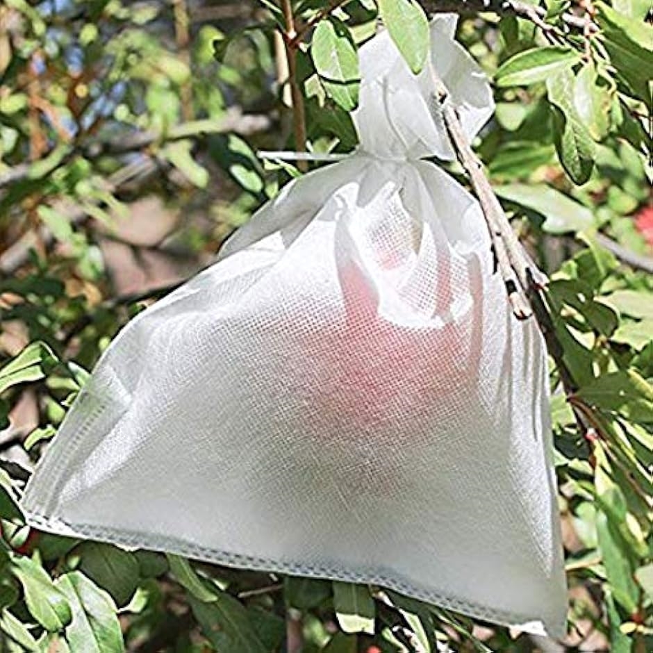 果物袋 保護ネット 防虫 防鳥 巾着袋 害虫 鳥よけ網 フルーツ 農業 園芸 種入れ 50セット( 10cmx15cm 50セット) | ブランド登録なし | 04