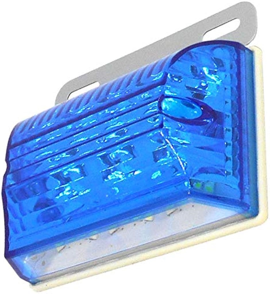 morytrade トラック 用品 マーカー ランプ 24V LED 角 サイド バス アンバー 防水 角型( 031_ブルー 10個)｜zebrand-shop｜09