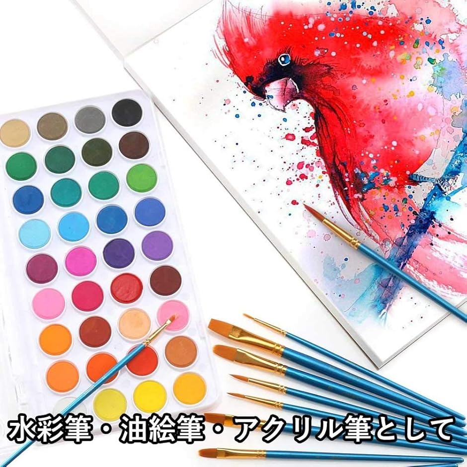 筆 ブラシ 絵画 画材 絵の具 油絵筆 水彩筆 プラモデル 塗装 10本