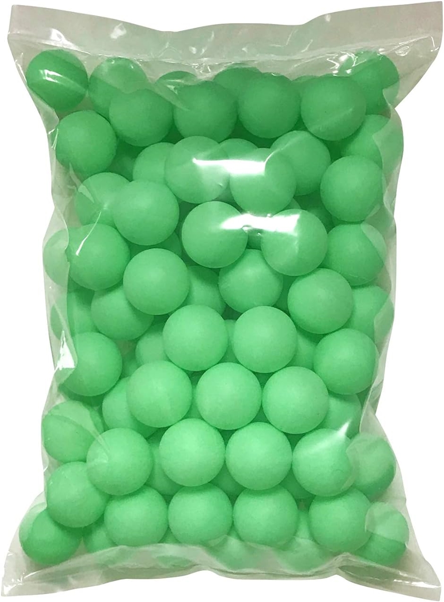 ピンポン玉 娯楽用 卓球ボール プラスチック 無地 ライトグリーン 100個( 27 ライトグリーン x 100個,  40mm)