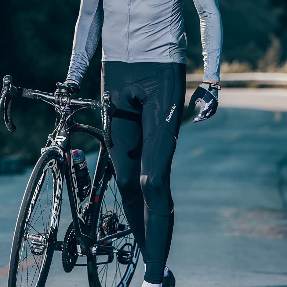 お得なキャンペーンを実施中 Santic サイクルパンツ サイクルタイツ サイクリングパンツ レーサーパンツ パッド付き UVカット サイクルウェア  自転車ウエア メン