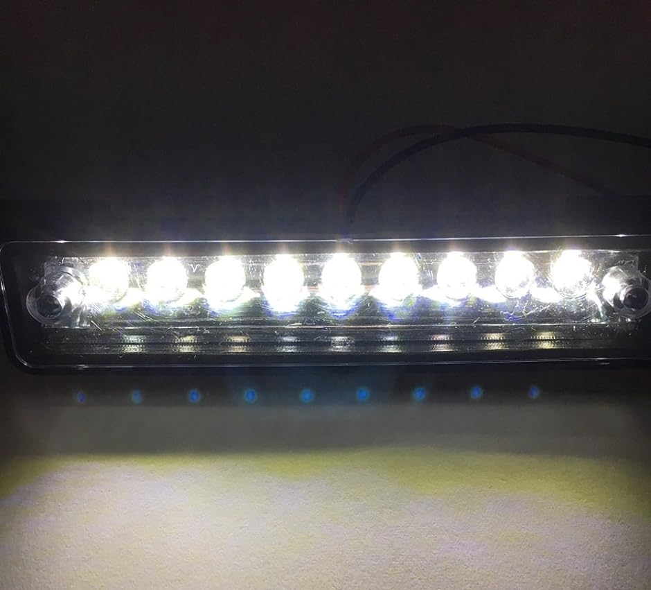 スズキ ジムニー JA11 JA12 JB23 等 移動 用 9連 LED ライセンス ランプ ナンバー 灯 ユニット ホワイト ライト｜zebrand-shop｜02