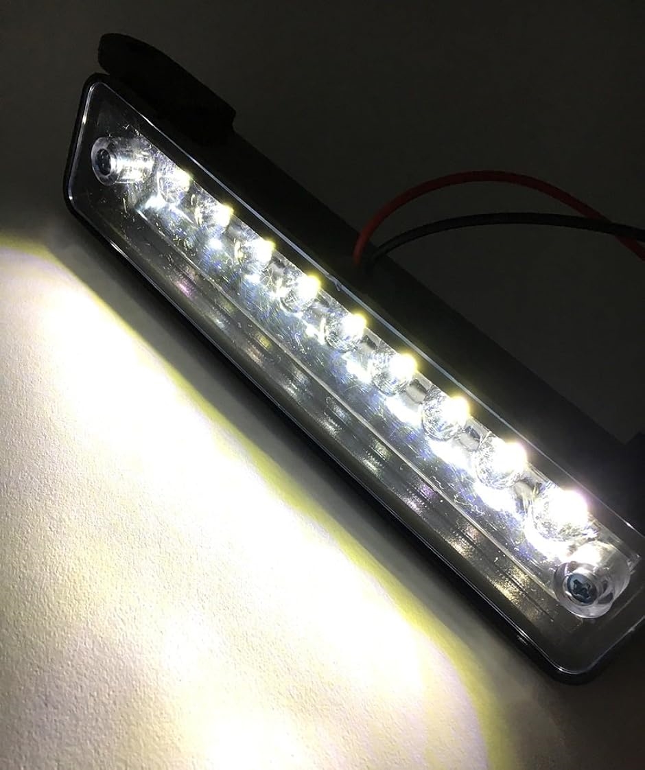 スズキ ジムニー JA11 JA12 JB23 等 移動 用 9連 LED ライセンス ランプ ナンバー 灯 ユニット ホワイト ライト｜zebrand-shop｜03