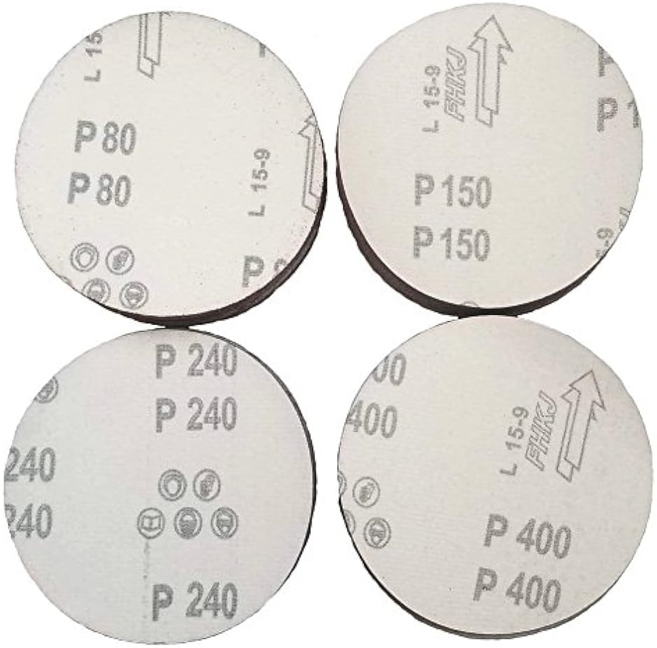 【福袋セール】 期間限定で特別価格 サンドペーパー マジック 式 125 mm 番手 違い 100枚 セット ディスクグラインダー 用 パテ 穴なし 茶色 125mm tokiwa.b-kodama.com tokiwa.b-kodama.com