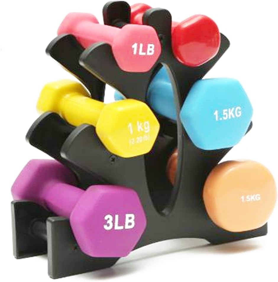 ダンベル ラック コンパクト ツリー 3段 ホルダー ブラック(黒