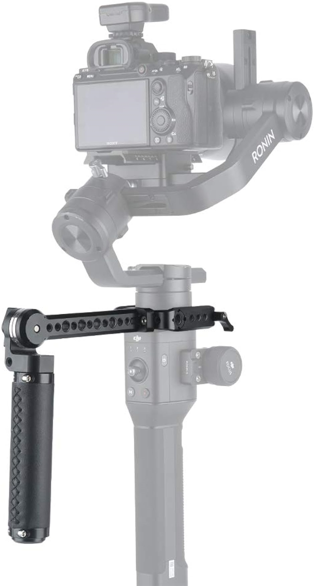 ロゼットレザーハンドグリップ ＋ DJI Ronin S専用クランプ 延長ロング