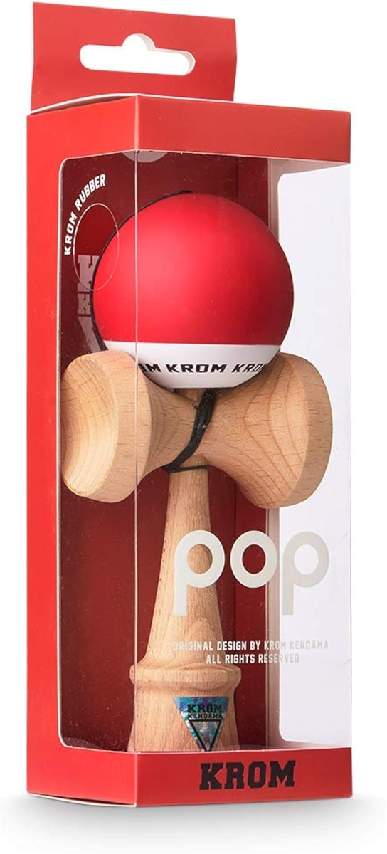 シャム　小玉 Kendama けん玉 POP クロム ポップ 16センチ(レッド, ワンサイズ) : ゼ