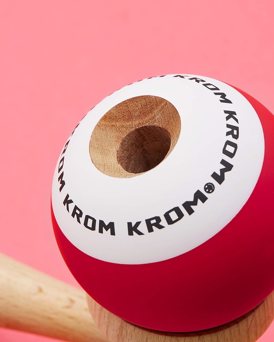 シャム　小玉 Kendama けん玉 POP クロム ポップ 16センチ(レッド, ワンサイズ) : ゼ