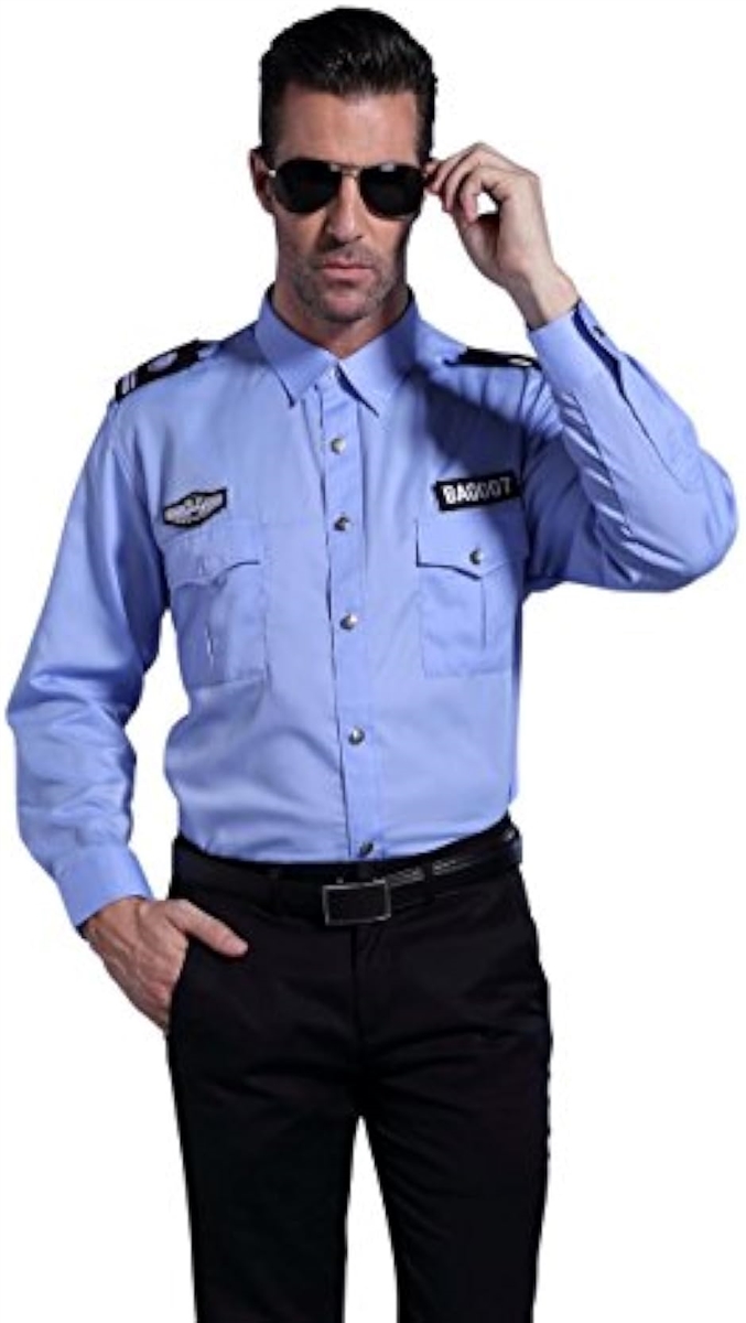 警察官 コ警官 ダンディポリス コスチューム メンズ S597( ブルー,  Mサイズ)｜zebrand-shop｜04