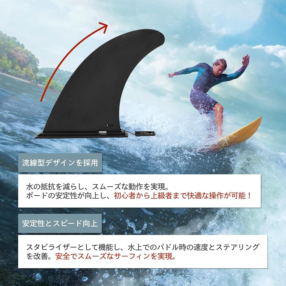 sup エア サップ ベース センター フィン のみ 21cm サーフィン