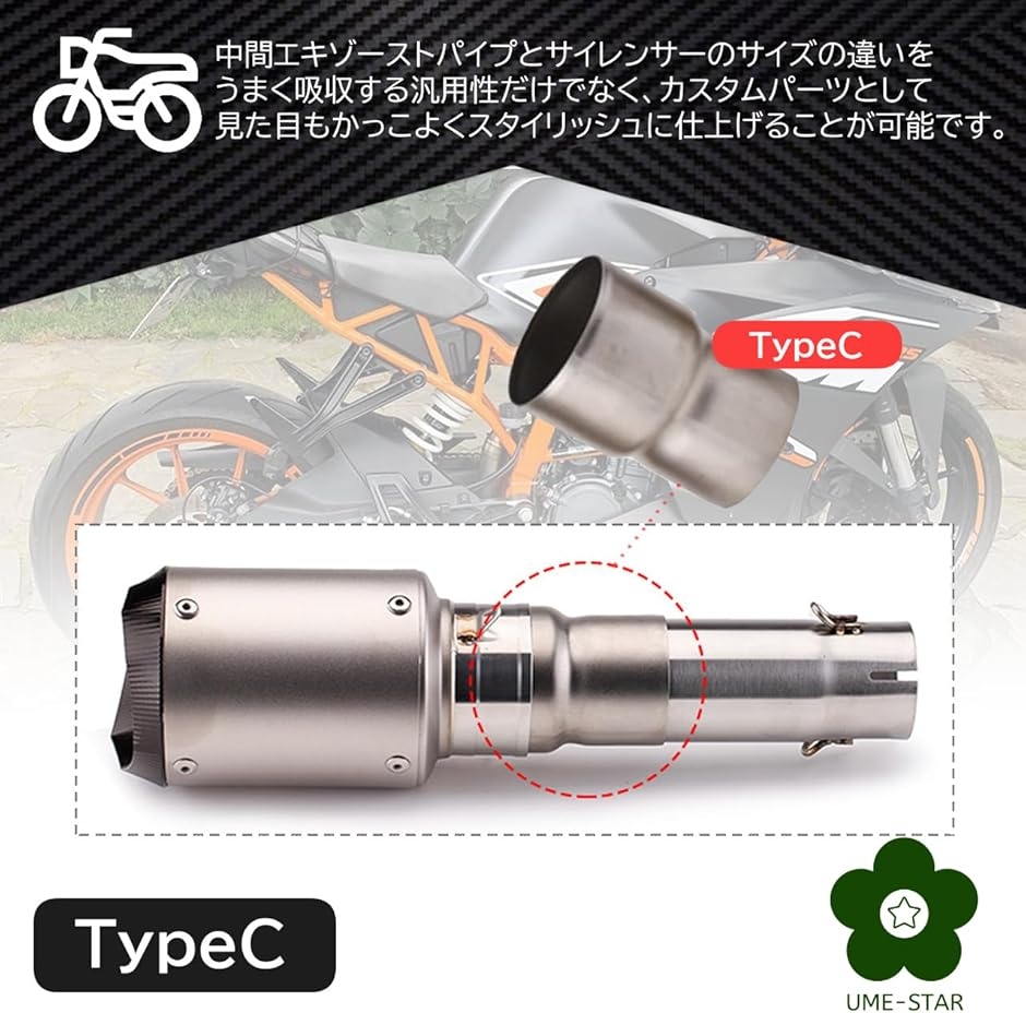 マフラージョイントパイプ35（バイク用 エキパイ(エキゾーストパイプ