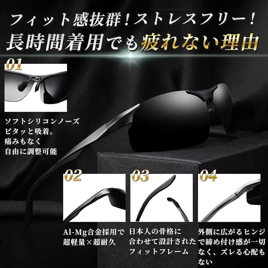 GLOFIN 偏光サングラス 超軽量 超偏光 ...の詳細画像4