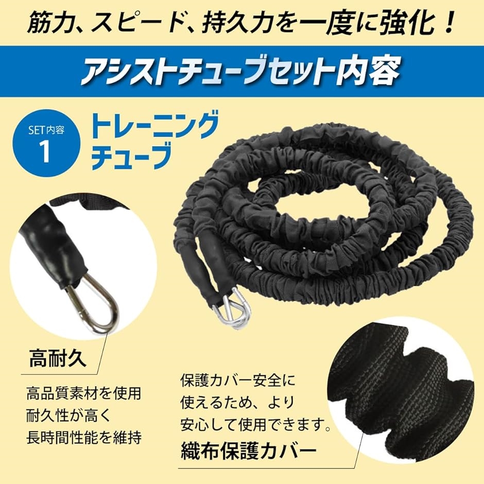 アシストチューブ 2人用 2m トレーニング レジスタンスバンド スピード