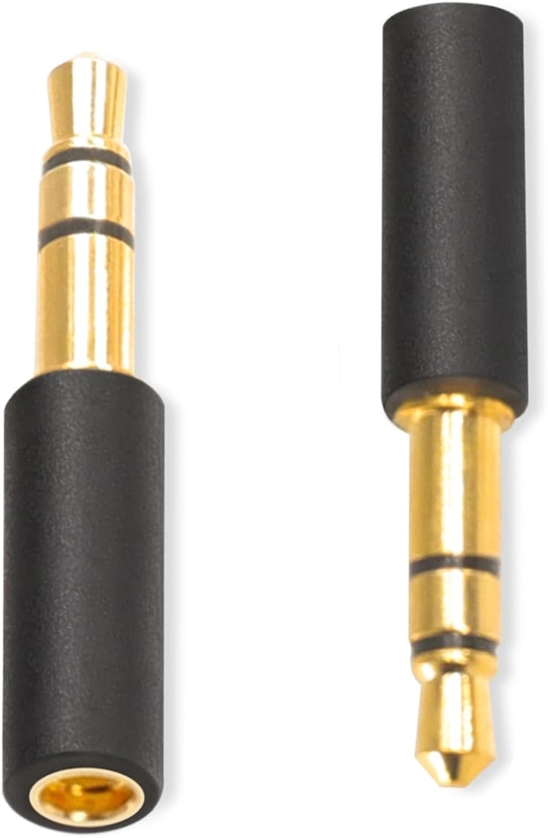 3.5mm MMCX変換 変換コネクタ イヤホンジャック 両端3.5mm オス-MMCX