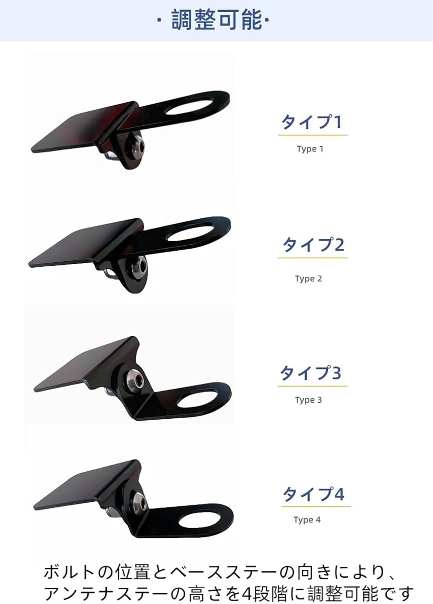 【互換品】 バイク用 ETCアンテナステー ド...の詳細画像1