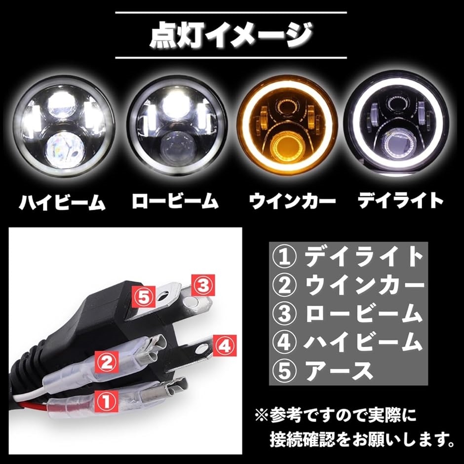 互換品】 互換品 7インチ LED ヘッドライト イカリング ラングラー