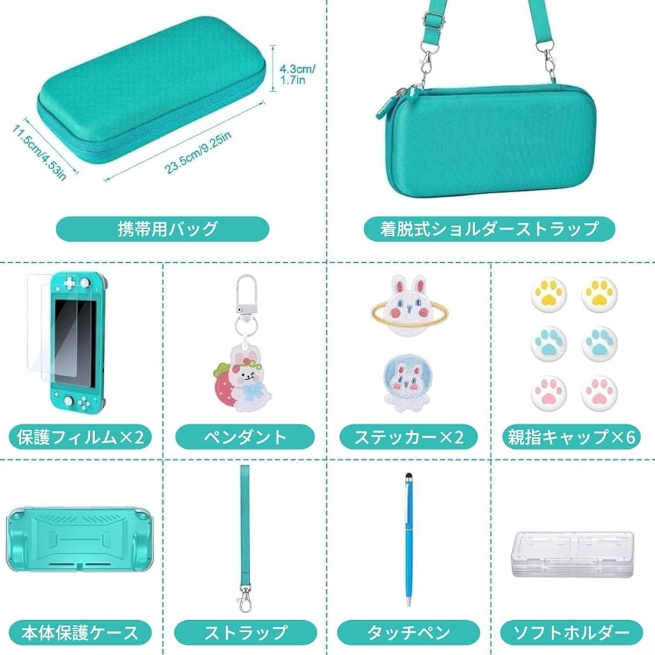 InnoAura Switch Liteケース アクセサリーバンドボックス( Turquoise