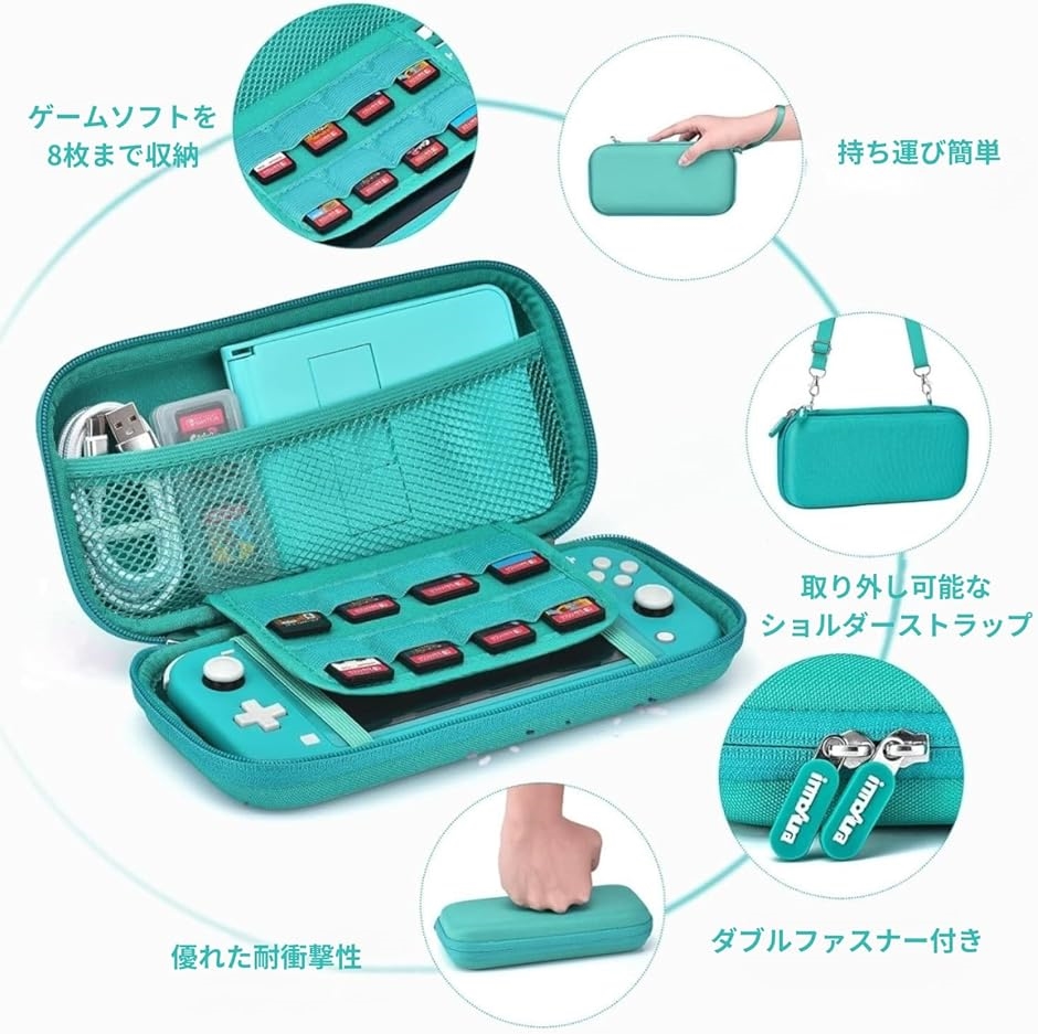 InnoAura Switch Liteケース アクセサリーバンドボックス( Turquoise