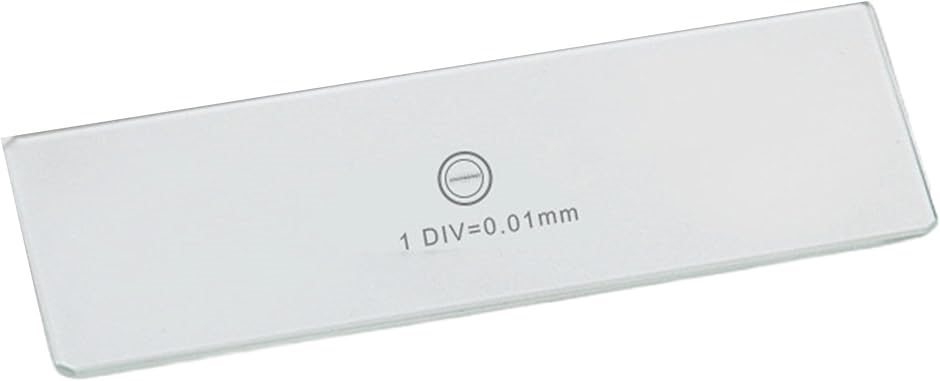 プレパラート 0.01mm 顕微鏡用スケール マイクロメーター 対物ミクロ