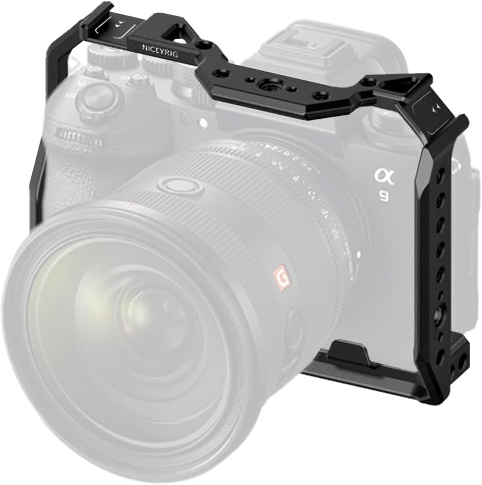 カメラケージ フルケージ sony A9M3 ILCE-9M3/α9 IIIに適用 NATO レール コールドシュー アルカスイス 582 MDM